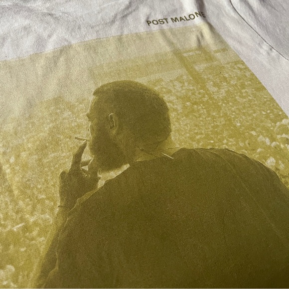 Post Malone Austin Beige Tee Shirt - Picture 5 of 5